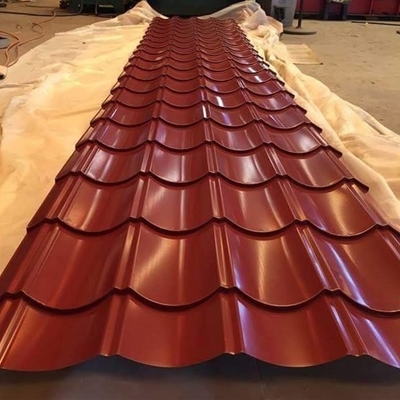 SGCH Color Coated Corrugated Sheets PE Coated galvanised steel roofing sheets