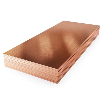 Customized Thickness 1.5 Mm Copper Sheet C26800 C27200 24x24 Shiny Brass